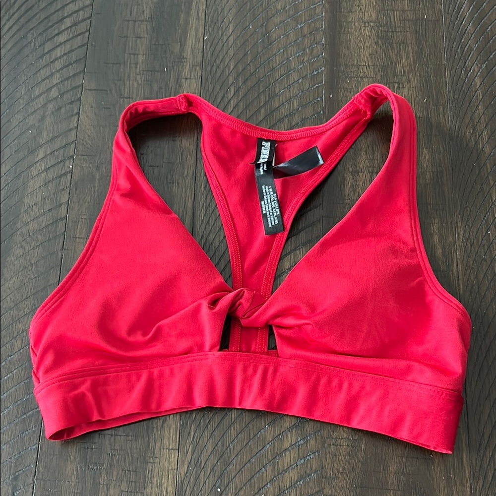 PINK Red Sports Bra Small
